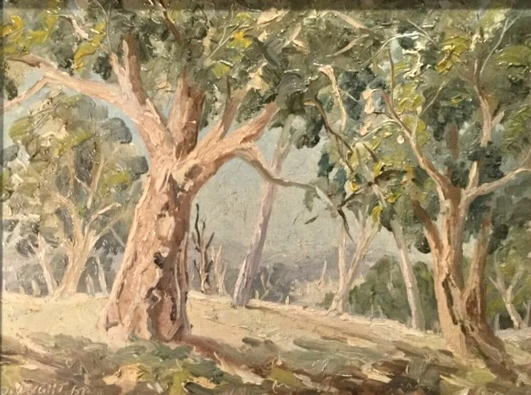 本物　油絵　オーストラリア　HAG Heerrings 絵画？ H.A.G Heerings Framed Landscape Oil Painting — Hatherley Fine Art